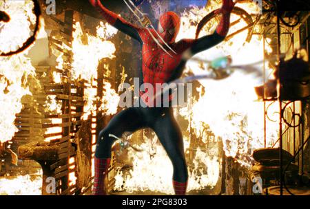 Le film Spider-Man Tobey Maguire Banque D'Images