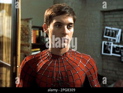 Spider-Man Tobey Maguire Banque D'Images
