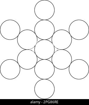 Figure géométrique. Elément cubique de Metatrons de géométrie sacrée. Illustration vectorielle Illustration de Vecteur