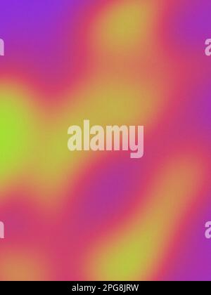 Texture, bruit et couleurs de gradient esthétique de 90s ou 80s Vibe, Y2K Vibe, lumineuse et dynamique, douce Banque D'Images