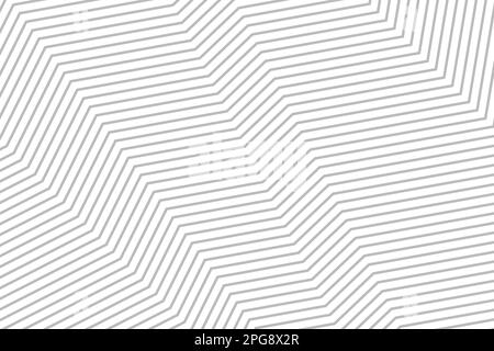 Arrière-plan abstrait avec lignes fines gris ondulé déformée formes géométriques de motif sur fond blanc. Image d'illustration vectorielle monochrome EPS Illustration de Vecteur