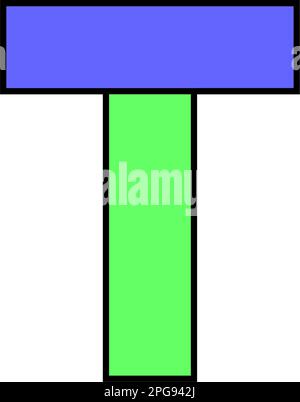 Police alphabet plié à partir de papier de couleur, lettre faite en ruban multicolore, illustration vectorielle 10EPS Illustration de Vecteur