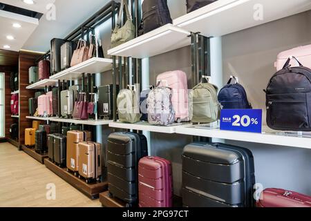 Mexico, Polanco Antara, centre commercial haut de gamme en plein air, Samsonite bagages à l'intérieur intérieur intérieur, magasins d'affaires entreprises magasins Banque D'Images