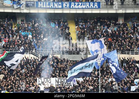 Turin, Italie. 19th mars 2023. SSC Napoli Supporters au cours du FC de Turin vs SSC Napoli, italie football série Un match à Turin, Italie, 19 mars 2023 crédit: Agence de photo indépendante/Alamy Live News Banque D'Images