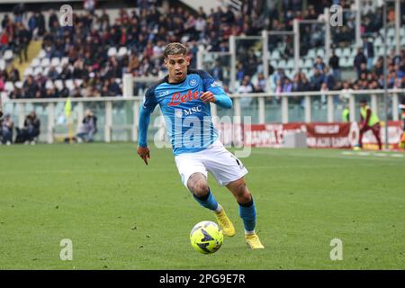 Turin, Italie. 19th mars 2023. Mathias Olivera (SSC Napoli) au cours de Turin FC vs SSC Napoli, italie football série A match à Turin, Italie, 19 mars 2023 crédit: Agence de photo indépendante/Alamy Live News Banque D'Images