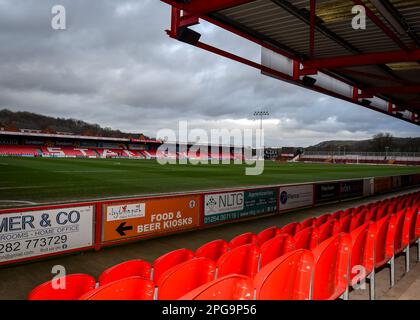 Accrington, Royaume-Uni. 21st mars 2023. Vue générale du stade Wham pendant le match Sky Bet League 1 Accrington Stanley vs Plymouth Argyle au stade Wham, à Accrington, Royaume-Uni, 21st mars 2023 (photo de Stan Kasala/News Images) à Accrington, Royaume-Uni, le 3/21/2023. (Photo de Stan Kasala/News Images/Sipa USA) crédit: SIPA USA/Alay Live News Banque D'Images