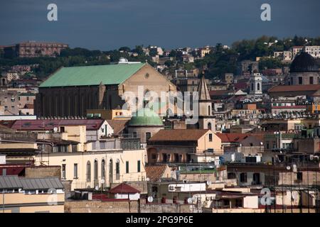 chiesa e monastero di santa chiara, naples, campanie, italie, Banque D'Images