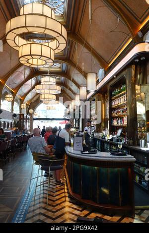 Intérieur art déco du café en Seine, Dawson Street Dublin Irlande Banque D'Images