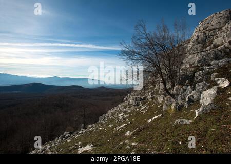 monti alburni, ottati, salerno, campanie, italie, Banque D'Images