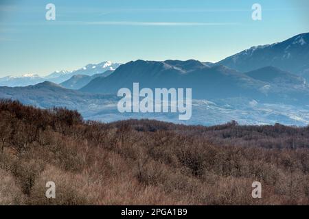 monti alburni, ottati, salerno, campanie, italie, Banque D'Images