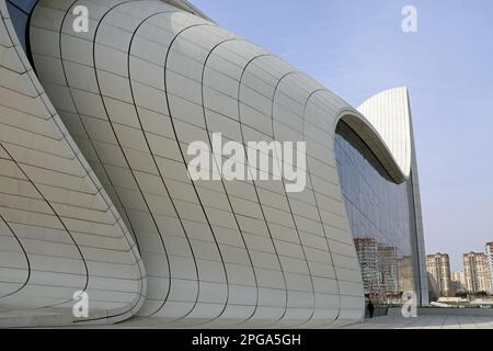 Bâtiment Heydar Aliyev primé à Bakou conçu par Dame Zaha Hadid Banque D'Images