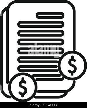 Vecteur de contour d'icône de processus SEO. Numérique professionnel. Groupe financier Illustration de Vecteur