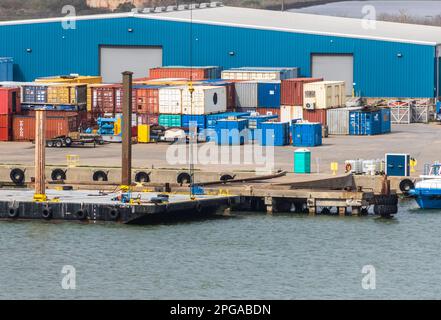 Galveston Texas Marine Industrial Complex. Banque D'Images