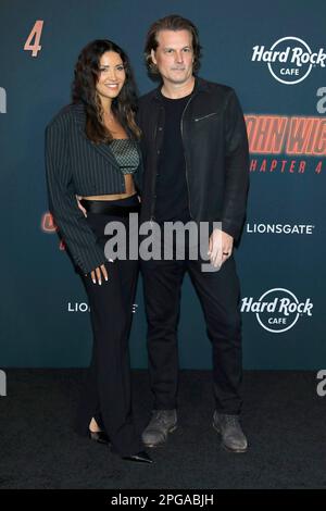 18 janvier 2023, Los Angeles, Californie, Etats-Unis: LOS ANGELES - 23 MARS 2023: CJ Franco, Len Wiseman à la première de Lionsgate John Wick: Chapitre 4 au Théâtre chinois IMAX de TCL. (Credit image: © Nina Prommer/ZUMA Press Wire) USAGE ÉDITORIAL SEULEMENT! Non destiné À un usage commercial ! Banque D'Images