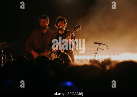 BARCELONE - 11 MARS : Rufus T. Firefly (groupe de rock psychédélique espagnol) se produit sur scène au Apolo Club sur 11 mars 2023 à Barcelone, Espagne. Banque D'Images