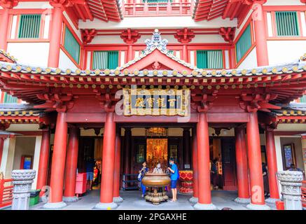 Buddha Tooth Relic Temple, Singapour Banque D'Images