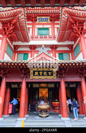 Buddha Tooth Relic Temple, Singapour Banque D'Images