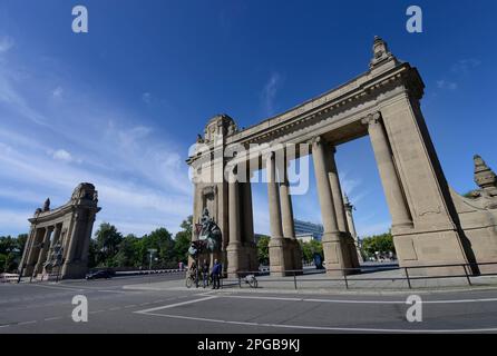 Porte de Charlottenburg, Strasse des 17. Juni, Charlottenburg, Berlin, Allemagne Banque D'Images