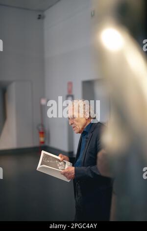 Rome, Italie. 21st mars 2023. ROME, ITALIE - MARS 21: Le directeur Abel Ferrara assiste à la ''Abel Ferrara lit Gabriele Teti Poems'' au Museo Nazionale Romano sur 21 mars 2023 à Rome, Italie (photo de Luca Carlino/NuraPhoto) crédit: NurPhoto SRL/Alay Live News Banque D'Images