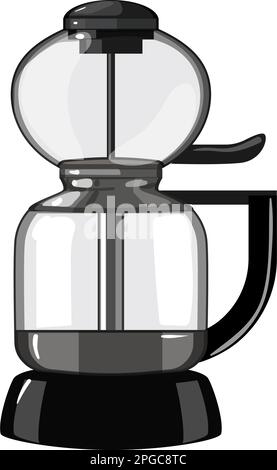 illustration vectorielle de la machine à café à syphon chaud Illustration de Vecteur