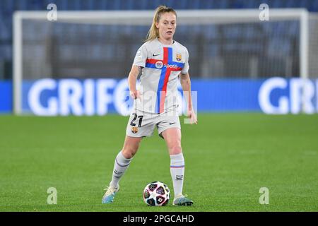 Latina, Latium. 21st mars 2023. Keira Walsh de Barcelone pendant la femme champions quart de finale de ligue, 1st jambe entre COMME Roma / Barcelone, stade olympique, Italie, 21 mars 2023. Credit: massimo insabato / Alay Live News Banque D'Images