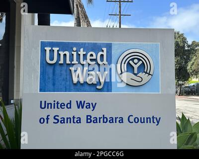 Santa Barbara, Californie, États-Unis. 21st mars 2023. United Way of Santa Barbara County Sign (Credit image: © Amy Katz/ZUMA Press Wire) USAGE ÉDITORIAL SEULEMENT! Non destiné À un usage commercial ! Banque D'Images