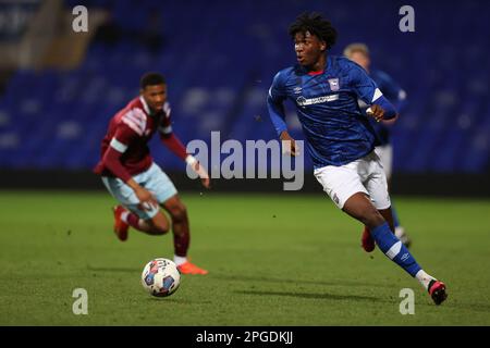 Osman Foyo d'Ipswich Town - Ipswich Town v West Ham United, FA Youth Cup Sixième tour, Portman Road, Ipswich, Royaume-Uni - 22nd février 2023 Banque D'Images