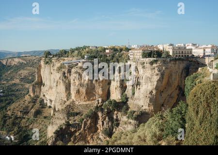 Vue panoramique de Ronda, Andalousie, Espagne Banque D'Images