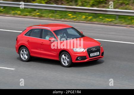 2013 Rouge AUDI A6 TDI se 1968cc 6 vitesses manuelle Banque D'Images