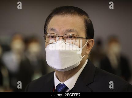 TAM Yiu-chung, Hong Kong délégué unique au NPCSC Tam Yiu-chung, s'exprimant devant la presse au sujet du séminaire à huis clos sur le droit de la sécurité nationale au Centre des congrès et des expositions de Hong Kong (HKCEC) à WAN Chai. 13JAN23 SCMP / Jonathan Wong Banque D'Images