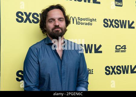 11 mars 2023, Austin, Texas, États-Unis : 11 mars, 2023 Austin, Texas: Jake Jackson assiste à la première de son nouveau film, Self Reliance. (Credit image: © Sandra Dahdah/ZUMA Press Wire) USAGE ÉDITORIAL SEULEMENT! Non destiné À un usage commercial ! Banque D'Images