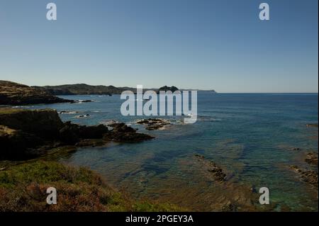 2022 avril 26 - Italie, Sardaigne, Sassari, Stintino, Baia di Coscia di Donna Banque D'Images