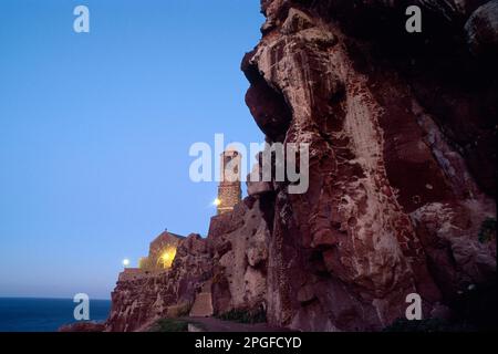 Cathédrale de S.Antonio Abate à Castelsardo (Anglona), Sassari, Sardaigne, Italie Banque D'Images