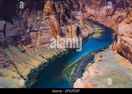 Horseshoe Bend, Arizona, États-Unis Banque D'Images