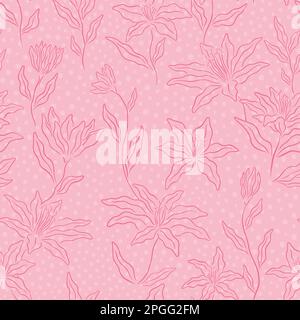 Motif fleuri abstrait sans coutures. Illustration vectorielle fond de motif floral. Illustration de Vecteur