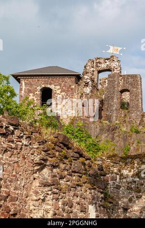 Château de Hohnstein ruine Neustadt im Harz Banque D'Images