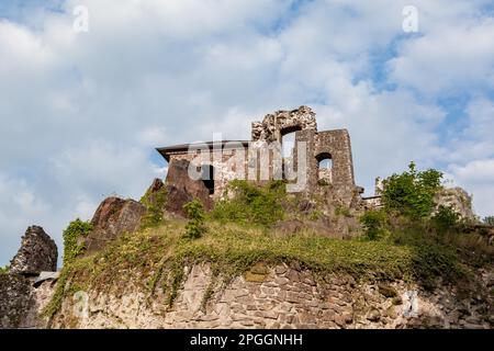 Château de Hohnstein ruine Neustadt im Harz Banque D'Images