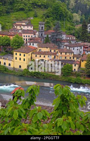 Bagni di Lucca, Lucca, Toscane, Italie Banque D'Images