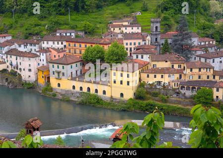 Bagni di Lucca, Lucca, Toscane, Italie Banque D'Images