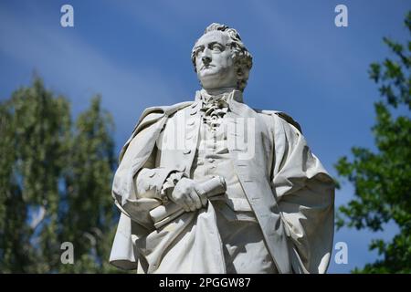 Monument, Johann Wolfgang von Goethe, Tiergarten, Mitte, Berlin, Allemagne Banque D'Images