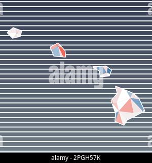 Illustration vectorielle Hawaï. Conception Hawaï sur fond de rayures dégradées. Technologie, internet, réseau, concept de télécommunication. Illustration de Vecteur