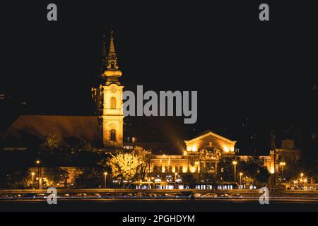 La paroisse de Sainte Anne de la haute-ville (en hongrois: Felsővízivárosi Szent Anna) est une église paroissiale catholique romaine. A été construit en 1761, Budapest, Hu Banque D'Images