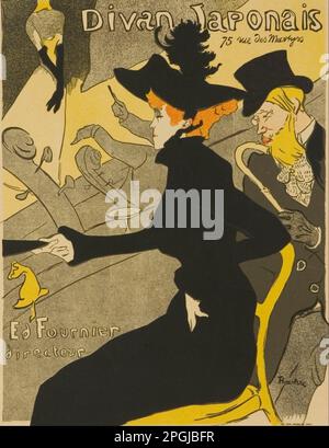 Le Divan Japonais 1893 par Henri de Toulouse-Lautrec Banque D'Images