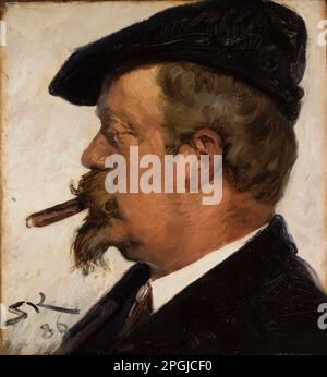 Portrait de Vilhelm Rosenstand 1886 par Peder Severin Kroyer Banque D'Images