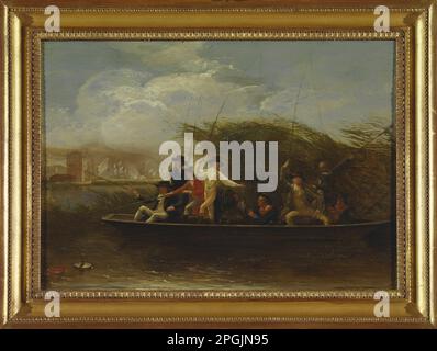 Messieurs Fishing 1794 par Benjamin West Banque D'Images