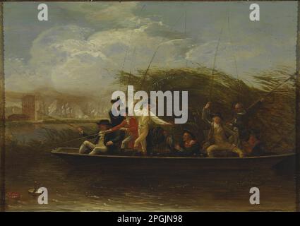 Messieurs Fishing 1794 par Benjamin West Banque D'Images