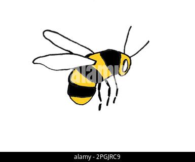 Illustration d'une abeille Banque D'Images