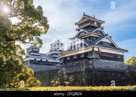 Tenshu du château de Kumamoto dans la ville de kumamoto, kyushu, japon Banque D'Images