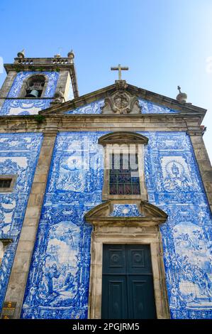 Chapelle des âmes de Saint Catarina à Porto, Portugal. Banque D'Images