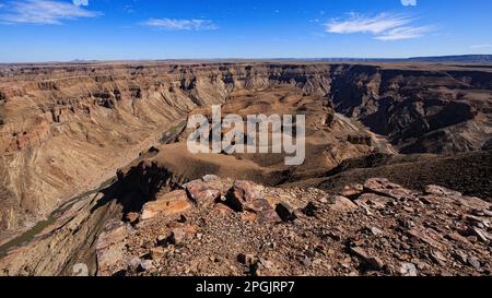 Le canyon de la rivière des poissons en Namibie Banque D'Images